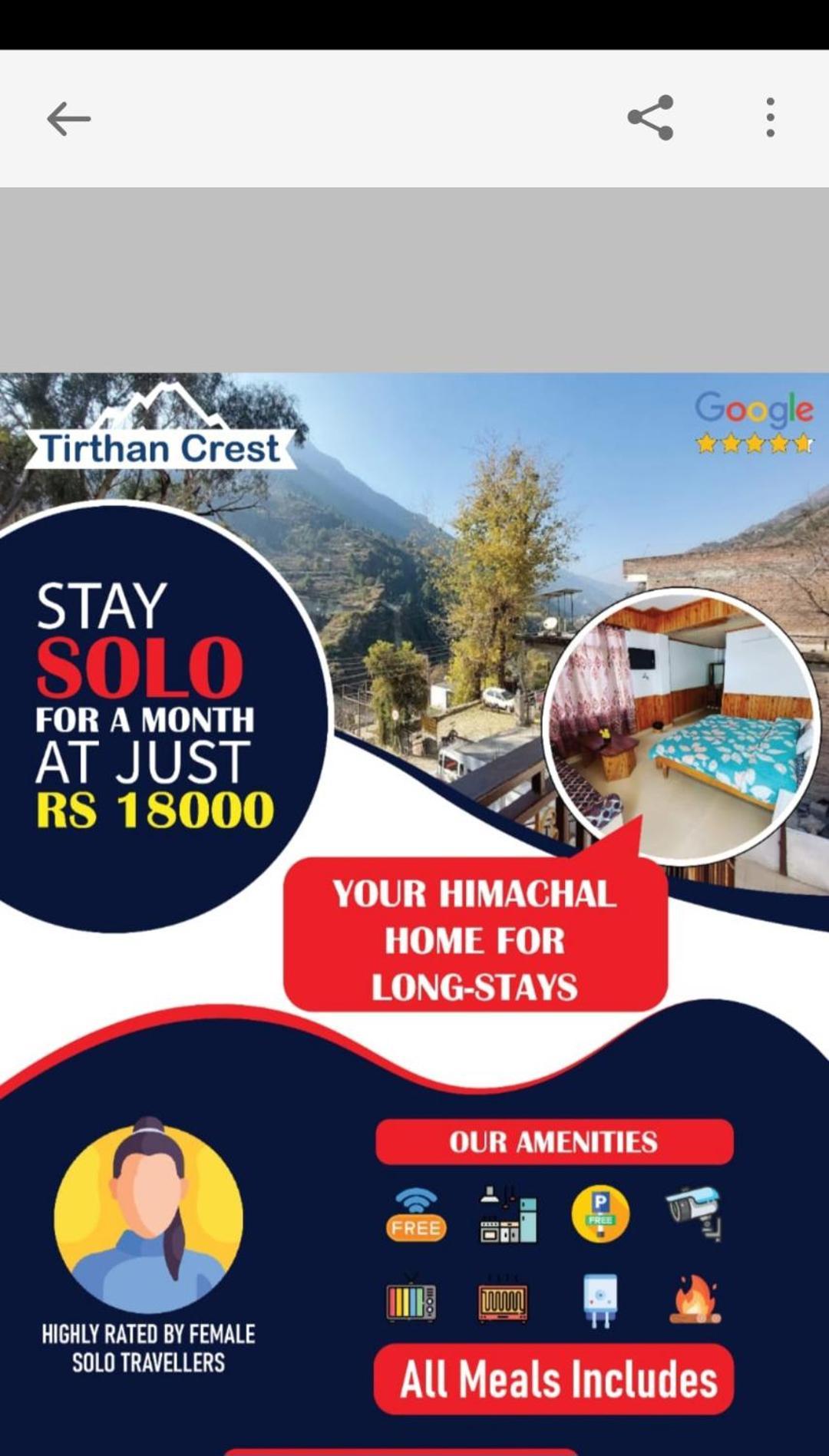 Tirthan Crest Homestay Banjar Exterior photo